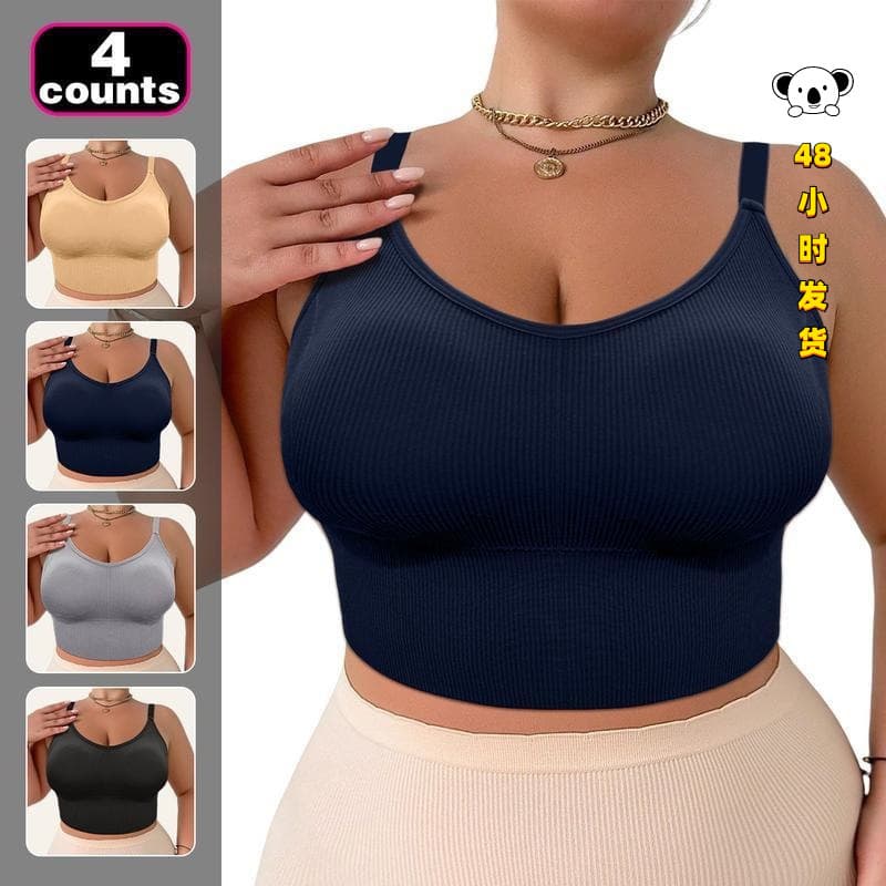 P 62455 Straps Sport Bra Large Size Thin Strap Sports Vest