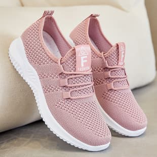 Women's Spring Lightweight Casual Running Shoes Export Women's Shoes Breathable Low-Cut Soft Sole Sports Shoes