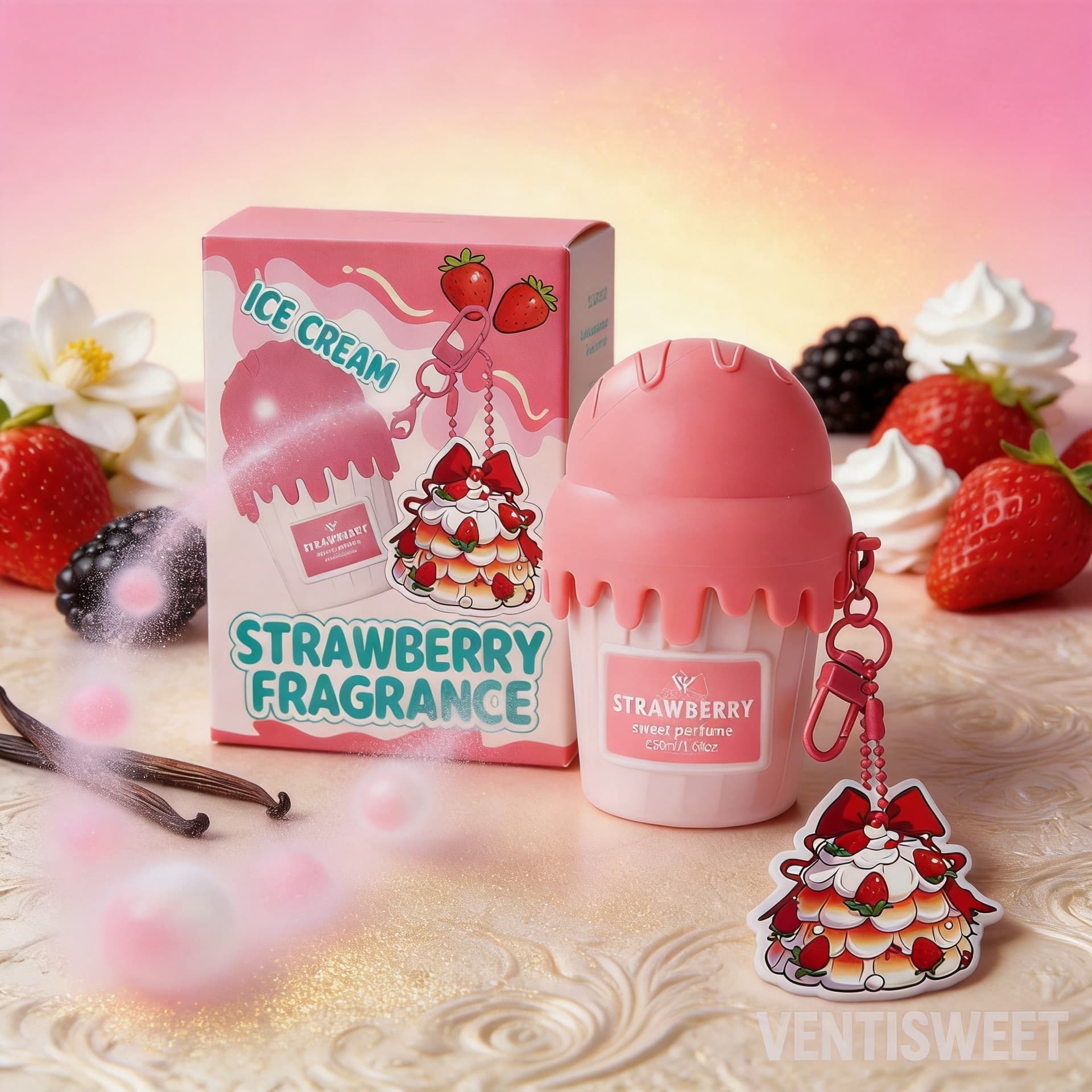 Cross-border South America Southeast Asia Ice Cream Women's Perfume Gourmet Fragrance Long-lasting Scent Cosmetics Trade Wholesale