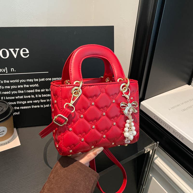 Trendy Small Bags for Women 2026 Summer New Fashion Niche Crossbody Bag Handheld Diamond Quilted Shoulder Lady Dior Style Bag