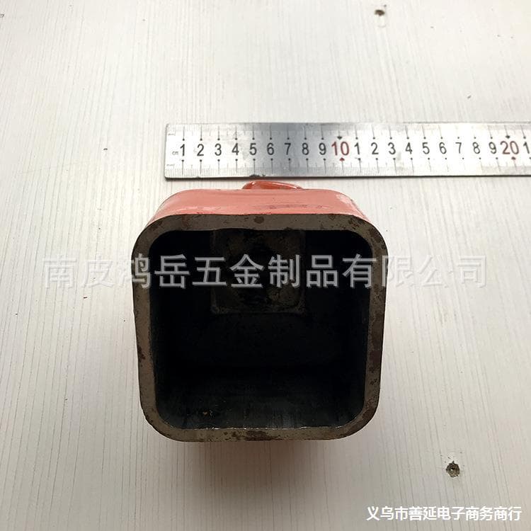 Shelf accessories base feet foot cups, welded stamped stacking foot cups, square stacking foot cups, hardware accessories stacking
