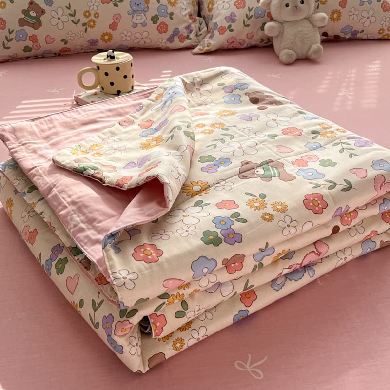100 Cotton Class A Summer Cooling Quilt Single Cotton Xinjiang Cotton Summer Quilt Air Conditioning Quilt Washable Machine Washable Thin Quilt