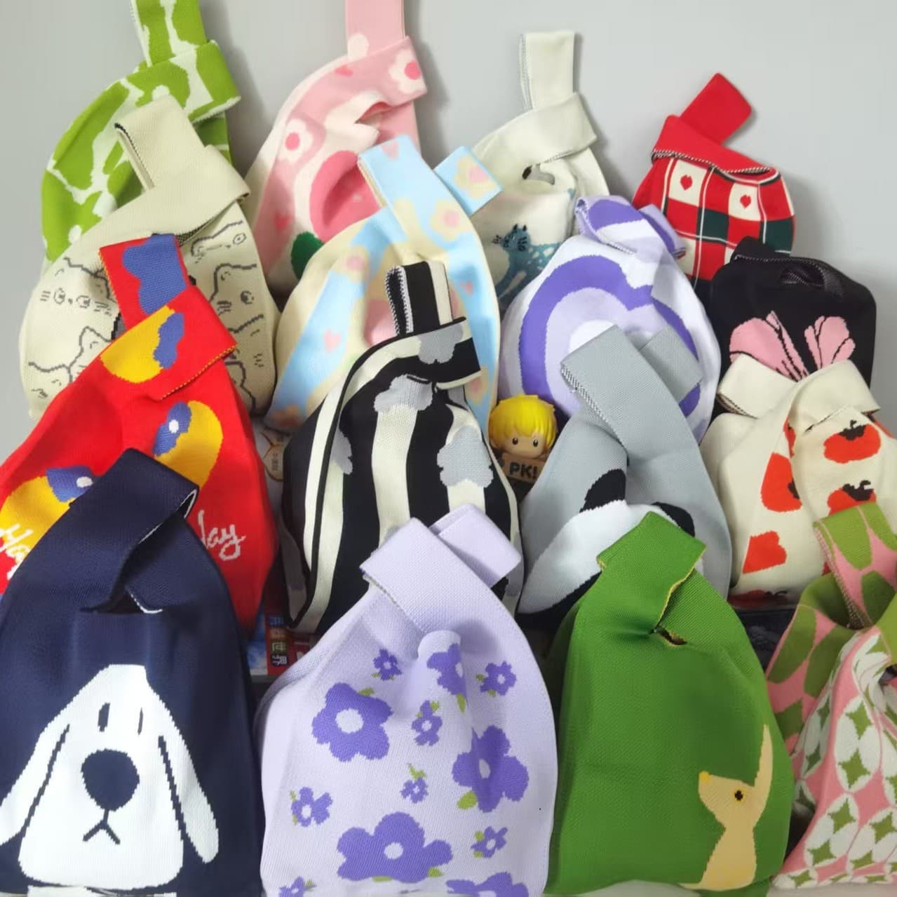 Baby Shower Women's Knitted Bag Birthday Gift Bag Wedding Gift Bag High-End Souvenir Handbag