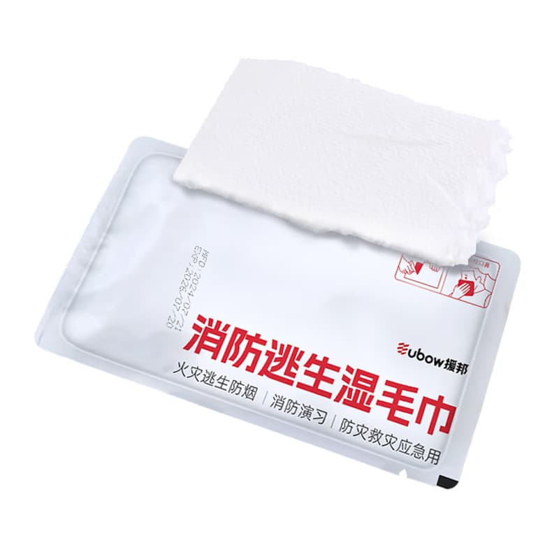 Fire escape wet towels, fire drill wet wipes, thickened fire rescue towels, dedicated training equipment