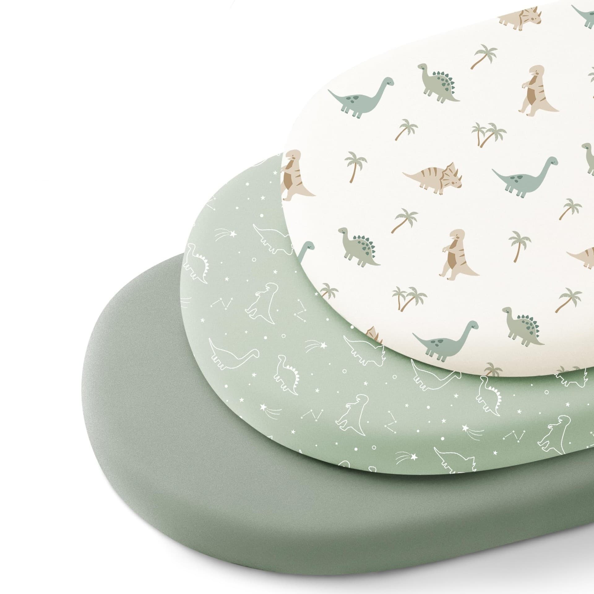 European and American Baby Printed Bassinet Fitted Sheet for Multiple Sizes, Printed Gauze Pure Cotton Removable