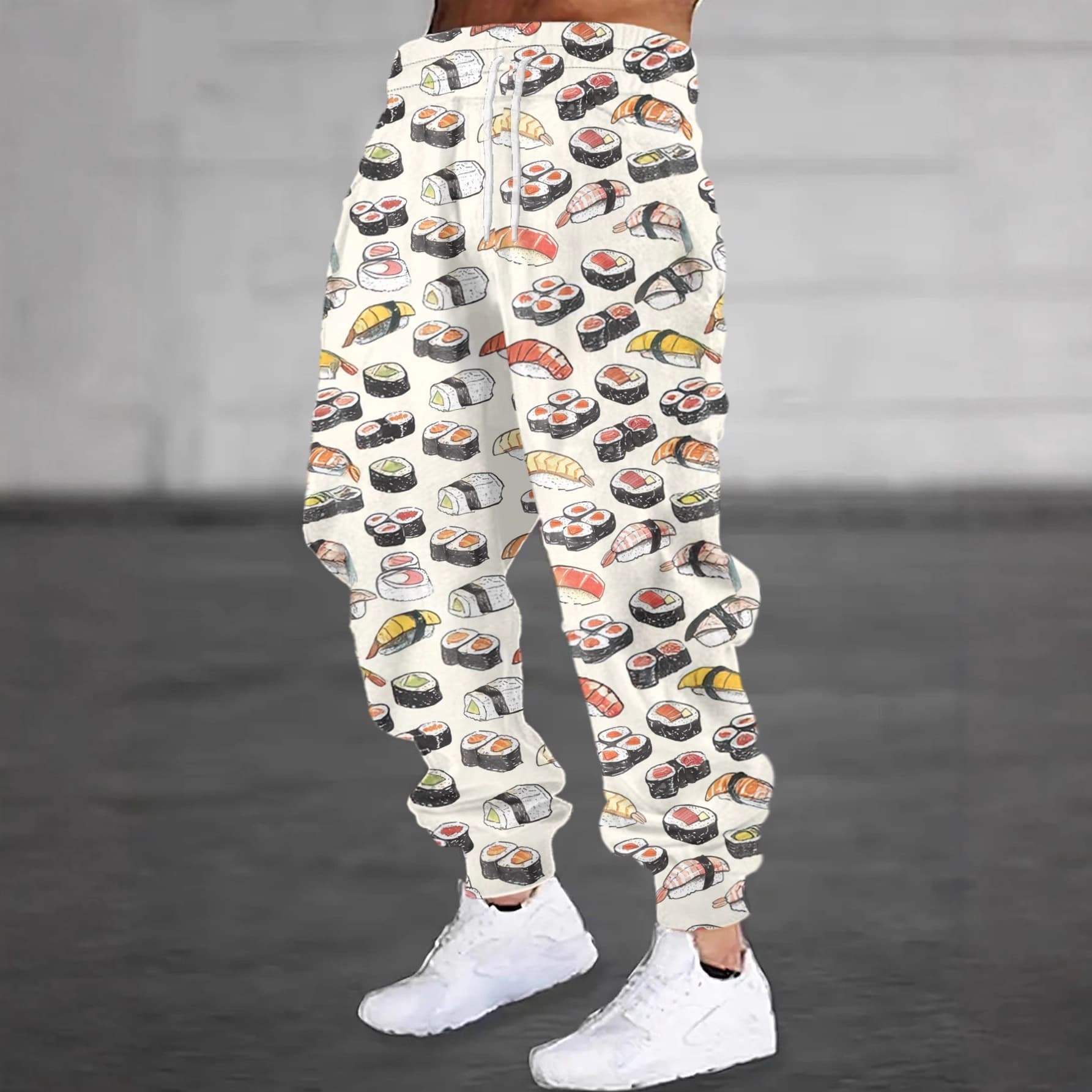 2025 Fashionable Casual Loose Fit Men's Multicolor Cartoon Dot Pattern Sweatpants