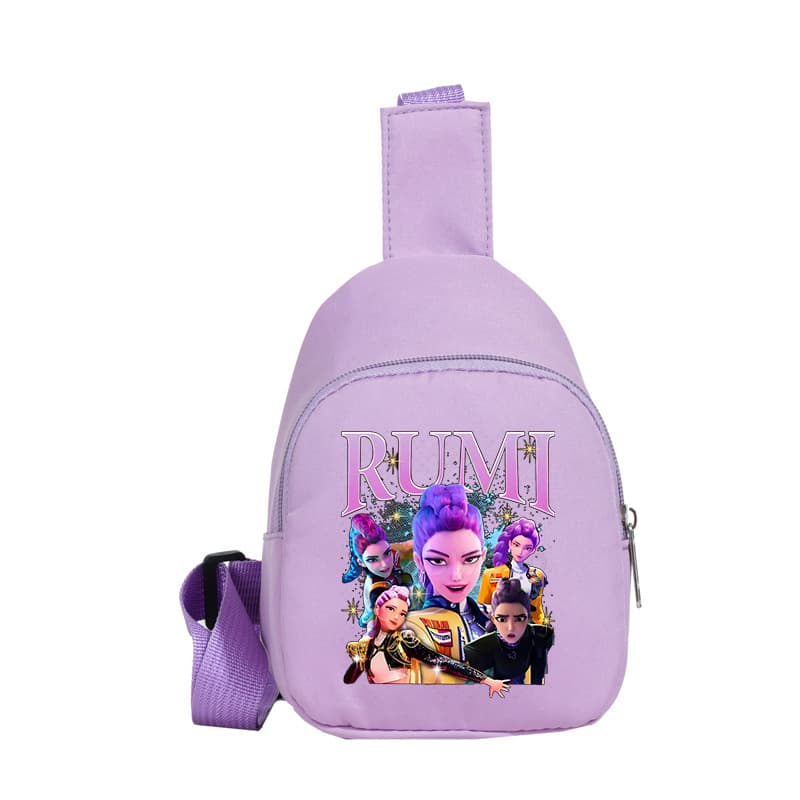Kids Chest Bag Cartoon Anime New Casual Single Shoulder Bag Korean Style Crossbody Small Bag Portable Mini Backpack for Export