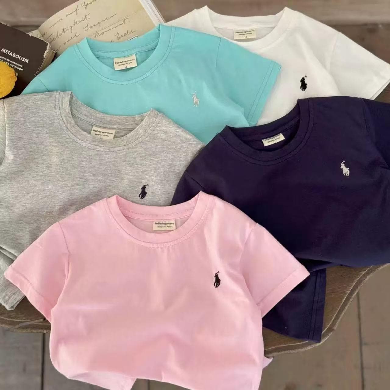 2026 Children's Summer New T-Shirt Short Sleeve Boys Solid Top Toddler Trendy Summer Wear Thin Style for Boys and Girls
