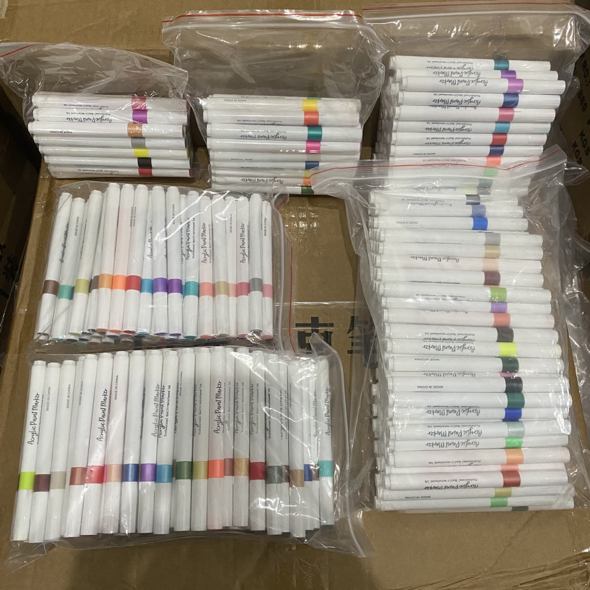 Acrylic Marker Pens Eco-Friendly Non-Toxic Water-Based Ink Student Graffiti Bagged Wholesale Art Supplies Creative Drawing