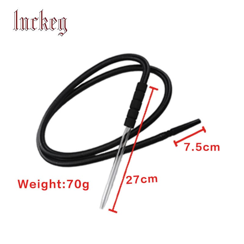 Cross-border source Arabic hookah disposable PE tube + glass handle hookah hose