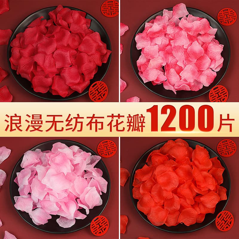 Proposal Rose Artificial Petals Hand Scatter Flowers Romantic Birthday Wedding Marriage Engagement Decoration Fake Flowers