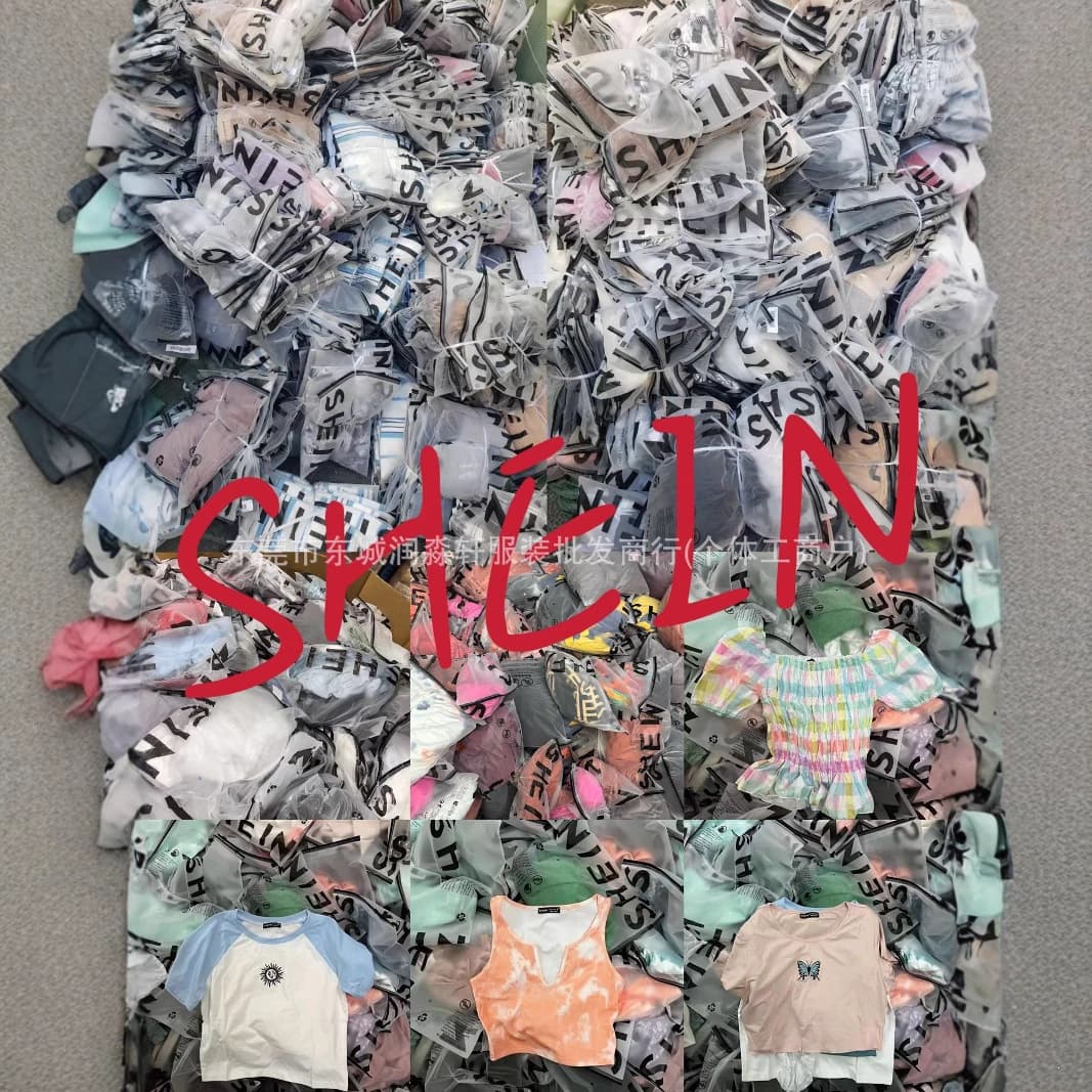 Shein Mixed Foreign Trade Style Tops Vests Camisoles Dresses Sets Mixed Women's Clothing Foreign Trade Mixed Source Wholesale