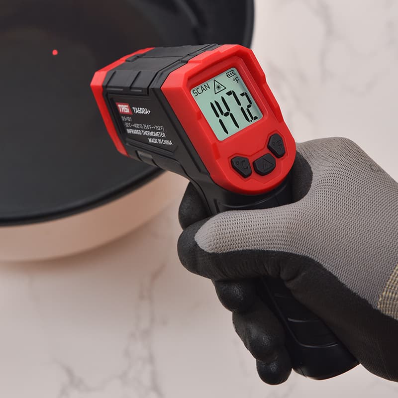 TASI Infrared Thermometer TA600A+ Industrial Oil Temperature Gun, Kitchen Water Temperature Thermometer