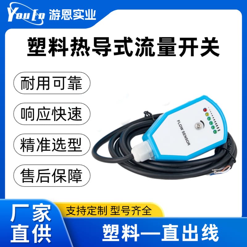 Plastic Thermal Flow Switch Direct Outlet Fire Water Flow Switch Electronic Flow Switch Manufacturer Stock