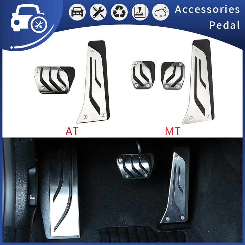 Stainless Steel Pedals for BMW Series 1234 M3 M4 E87 E90 F20 F21 F30 F32 Brake Accelerator Pedals Suitable for Automotive Use