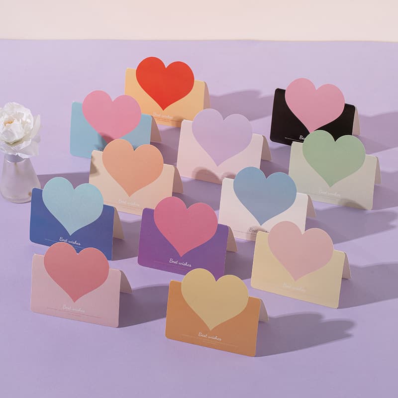 Creative Holiday Wedding Love Cards and Heart-Shaped New Year Greeting Cards in Bulk