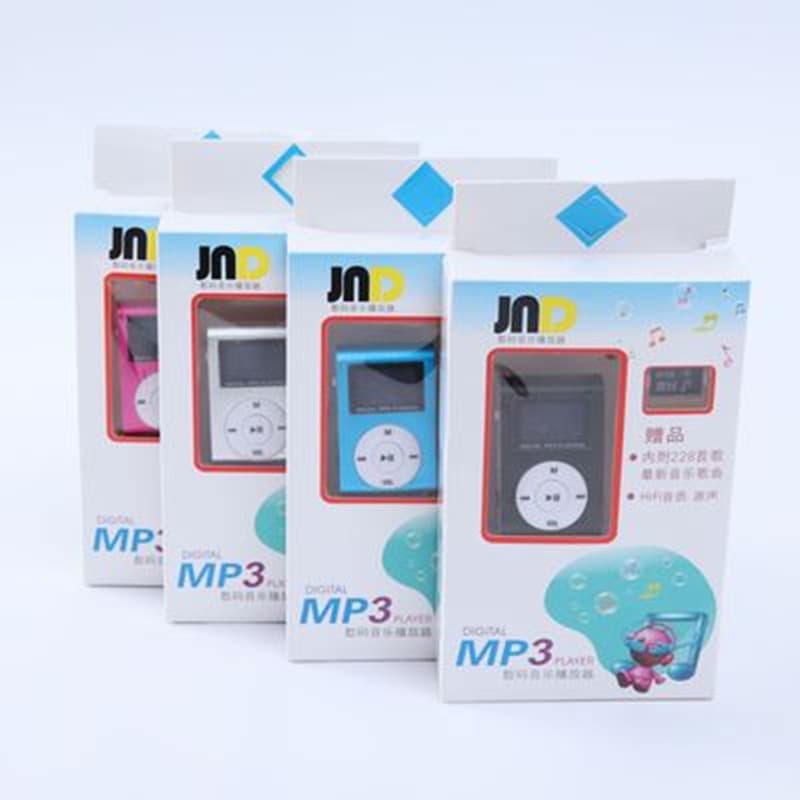 Metal Screen Card Slot MP3 Player with Screen, Iron Clamp Mini Stand, New MP3 Player