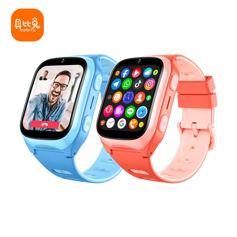 AS01 Smart Phone Positioning 4G Children's Watch LINE Overseas Version Can Plug-in Card Singapore Multi-Function New Zealand
