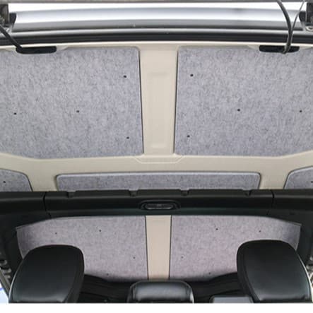 Suitable for Jeep Wrangler 18-24 inch two-door and four-door models, JEEp insulated roof with no glue, no residue, sound insulation, thickened, and no need to remove.