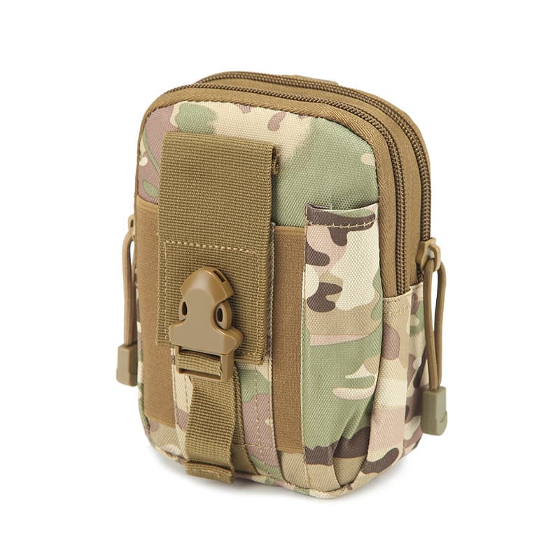 Molle Sports Waist Bag for Men, Outdoor Tactical Waist Pack Camo Running 6, 7 inch Attachment Phone Pouch