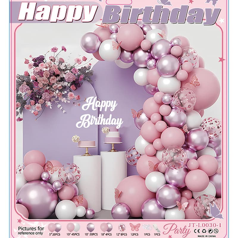 Birthday Balloon Decoration Party Kit Premium Scene Supplies Anniversary Arch Balloon Garland