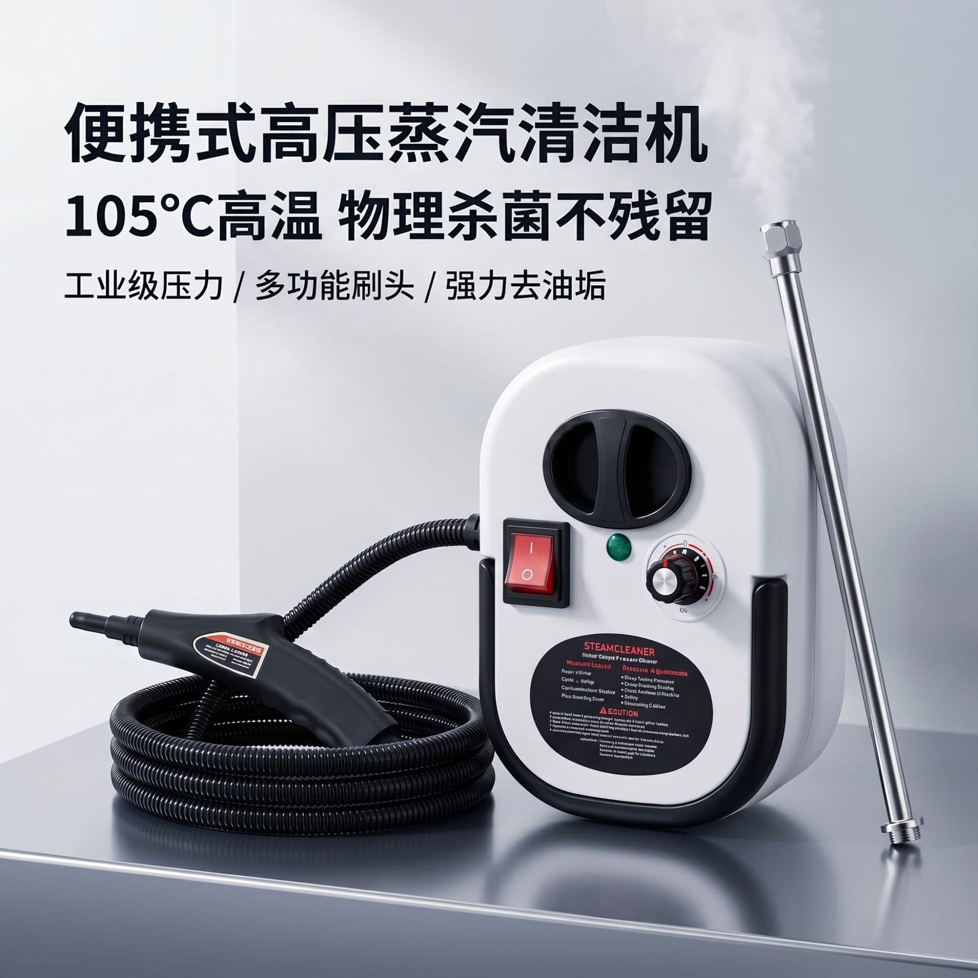 Russia Best-Selling 1st Gen 2500W High-Temperature Steam Cleaner Multi-Functional Portable Small Household Washer