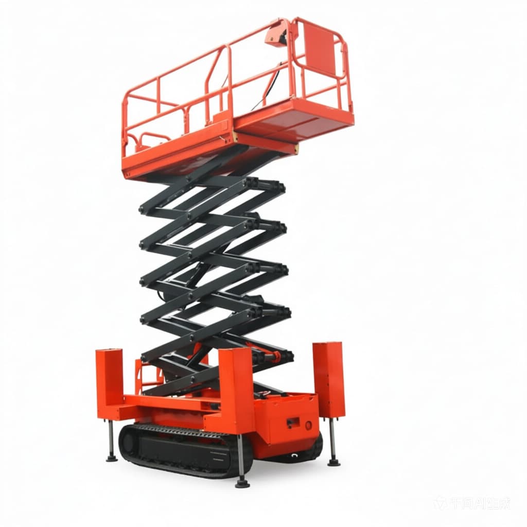 Electric Crawler Lift Platform, Small Crawler Lift, Electric Crawler Lift with Auto Leveling