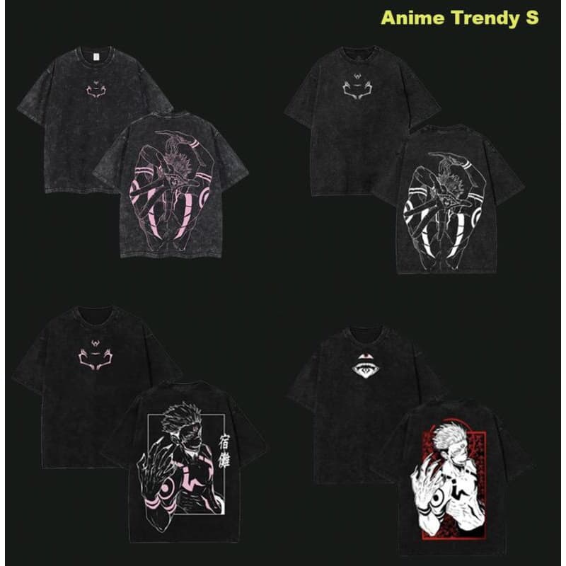 Cross-border European size pure cotton T [Collection] 12 Design Jujutsu Kaisen Anime T