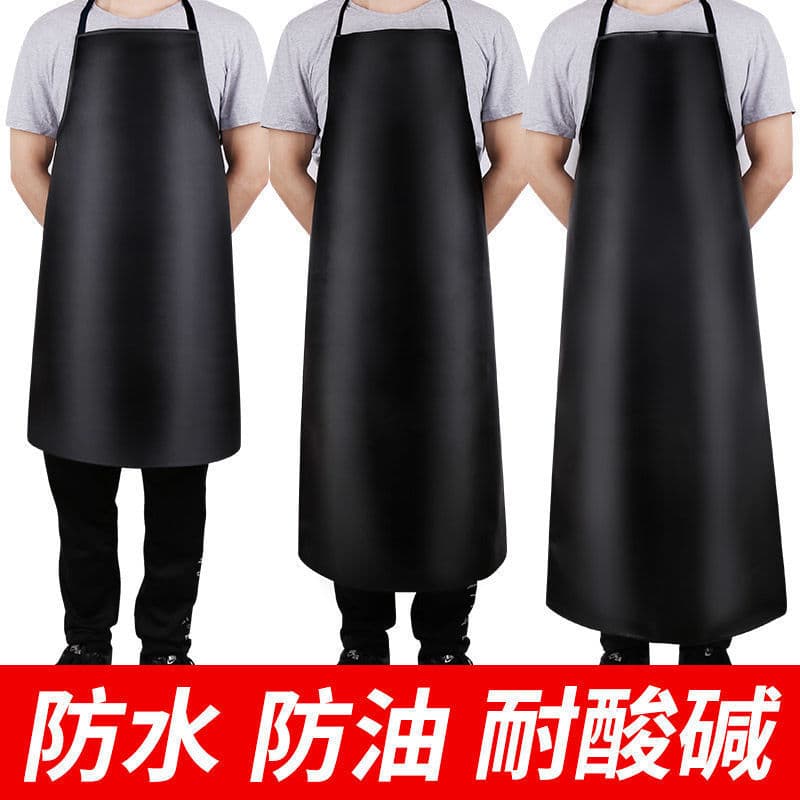 Waterproof and oil-resistant apron, sink dishwashing leather apron, oilcloth polishing spot welding PVC fish-processing factory PVC apron