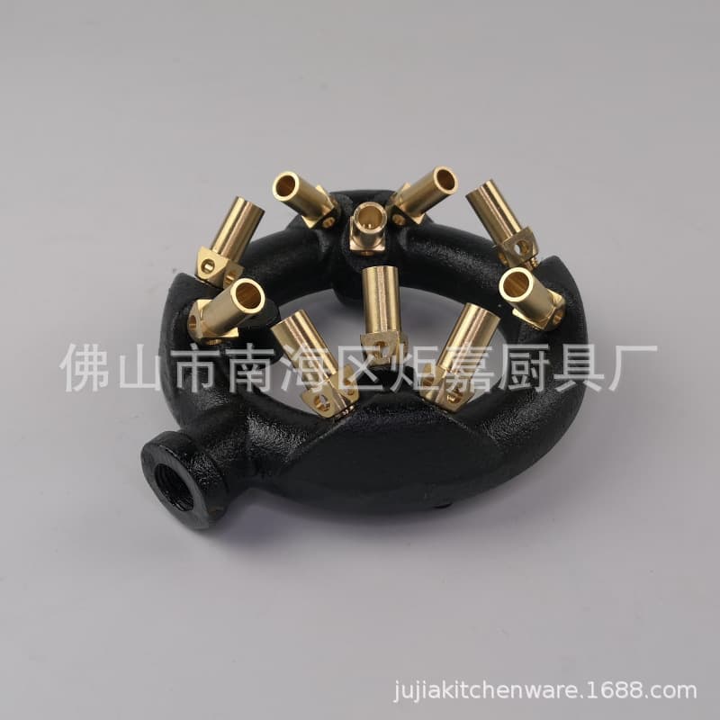 Natural wind 10-burner cross-burner stove, kitchen equipment, high-powered stove, cooktop accessories, gas burner.