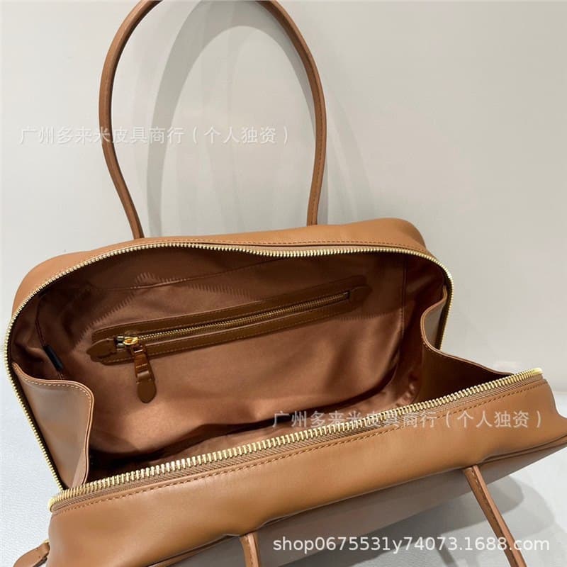 Large Briefcase, Long-Handle Bowling Bag, Boston Commuter Bag, Underarm Bag, Shoulder Tote Bag, Large Capacity