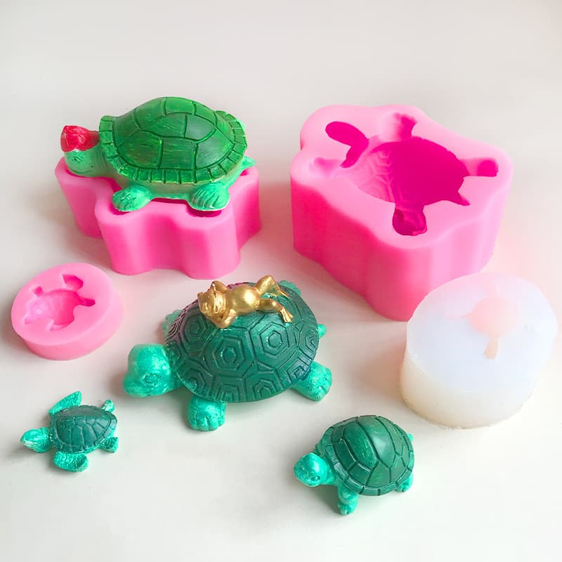 3D Turtle Plaster Mold Money Turtle Tortoise Mousse Cake Silicone Mold Fondant Cake Chocolate Soap