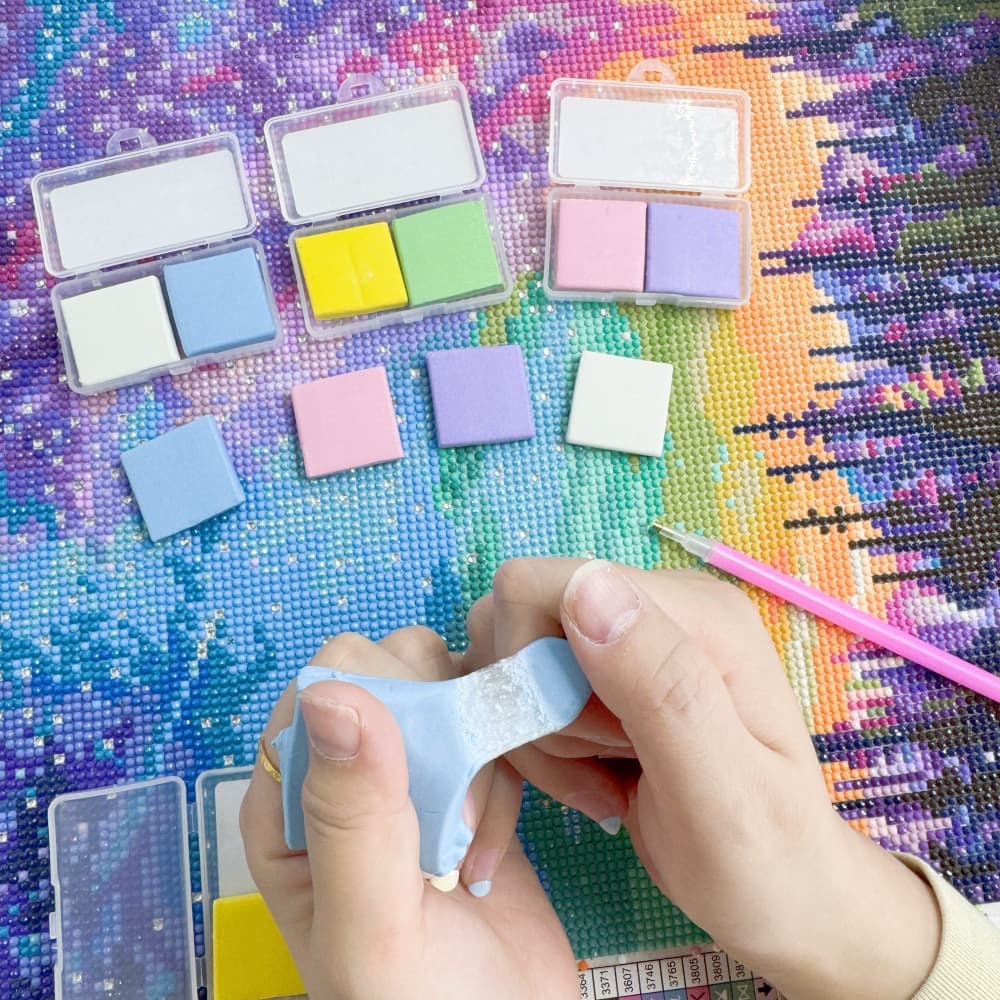 Diamond Painting Scented Clay 2-Piece Set, Fragrant Diamond Painting Tool Clay, for Cross-Border Trade Export