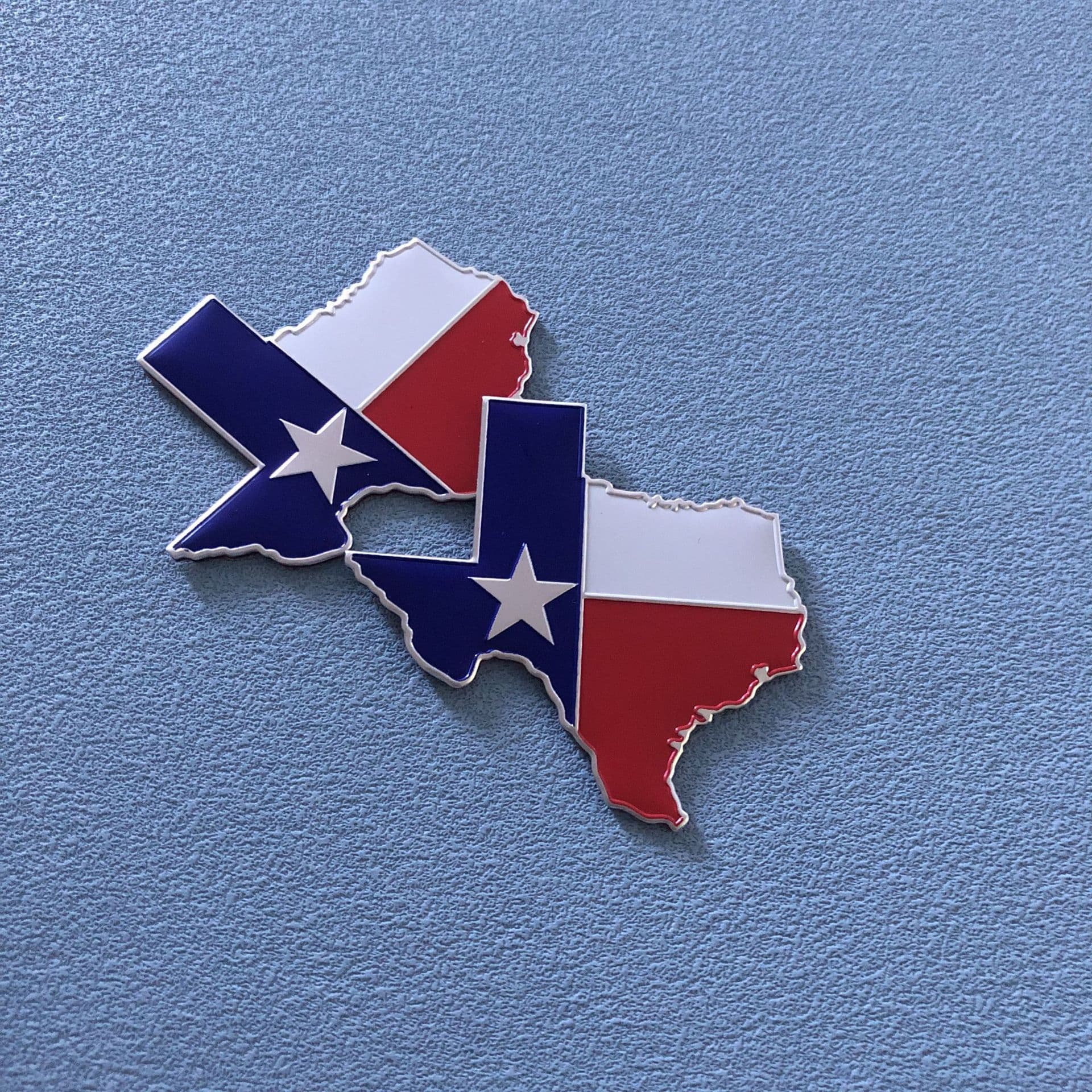 Texas State Flag Metal Sticker, Texas Map Sticker, Texas State Emblem Aluminum Sticker