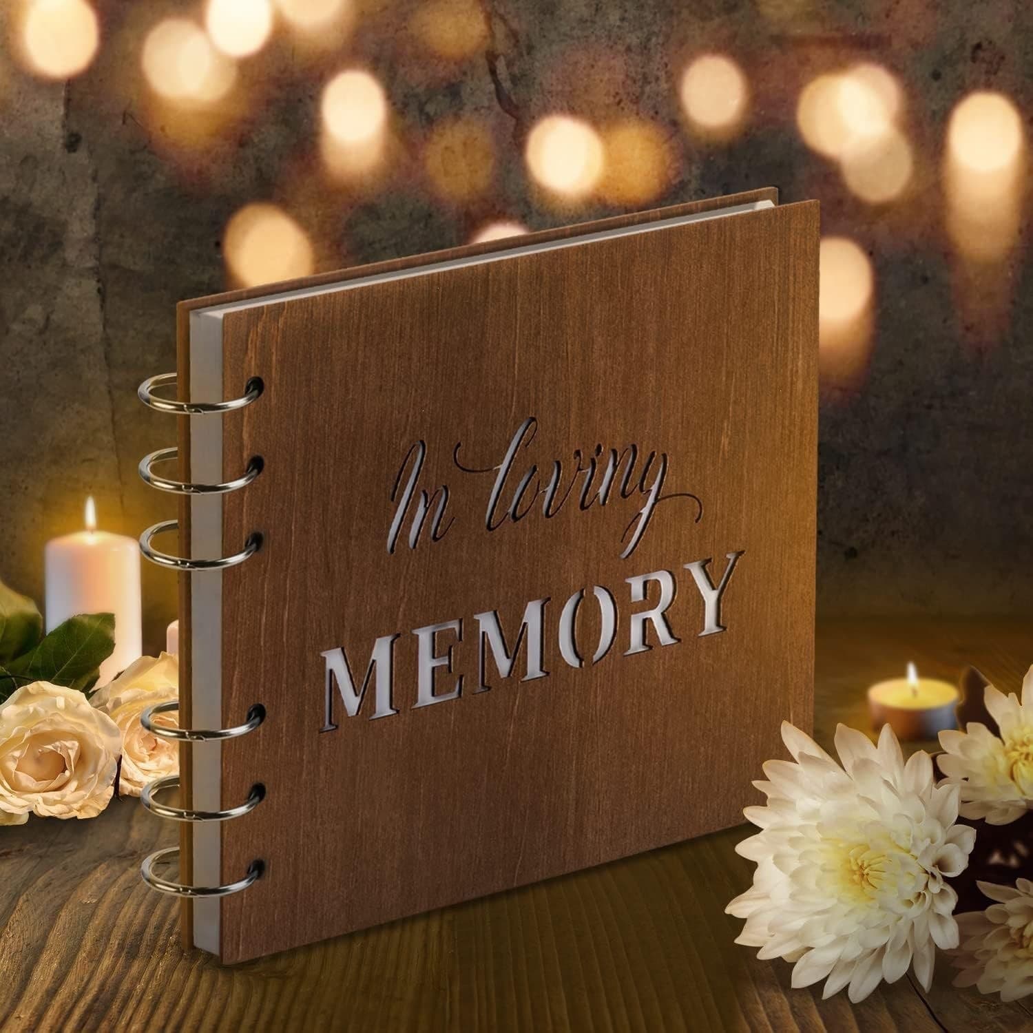 Personalized Funeral Guest Book, Wedding Memory Album, Wedding Gift Box Supplies, Photo Album, Gift, Loved One's Memorial Day, Wood