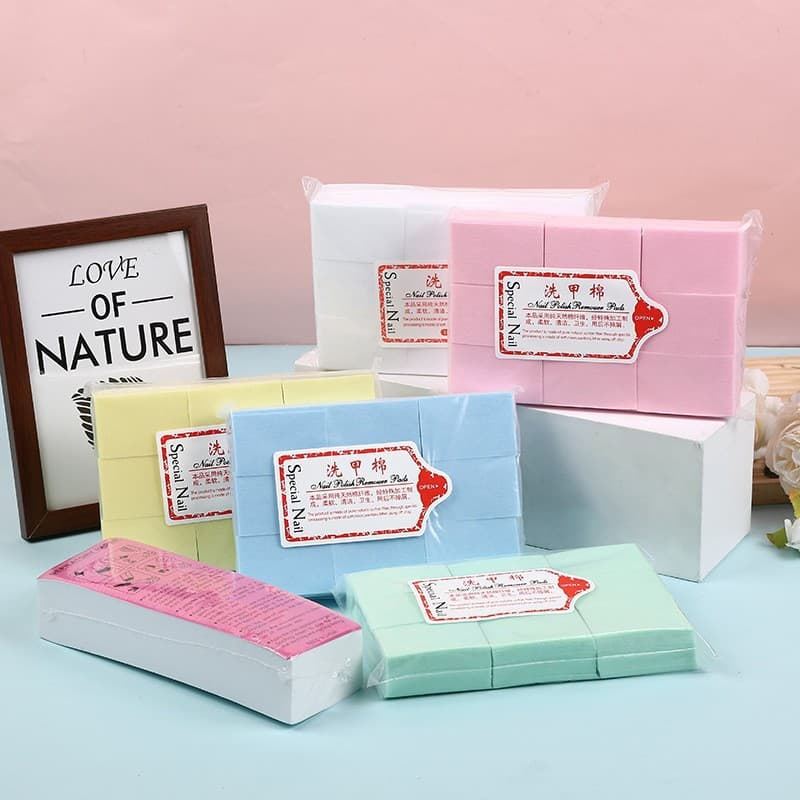Lint-Free Nail Polish Remover Cotton Pads, Hard Texture Nail Wipe Pads for Nail Art Salons, Nail Cleaning and Acrylic Removal, Cross-Border Nail Supplies
