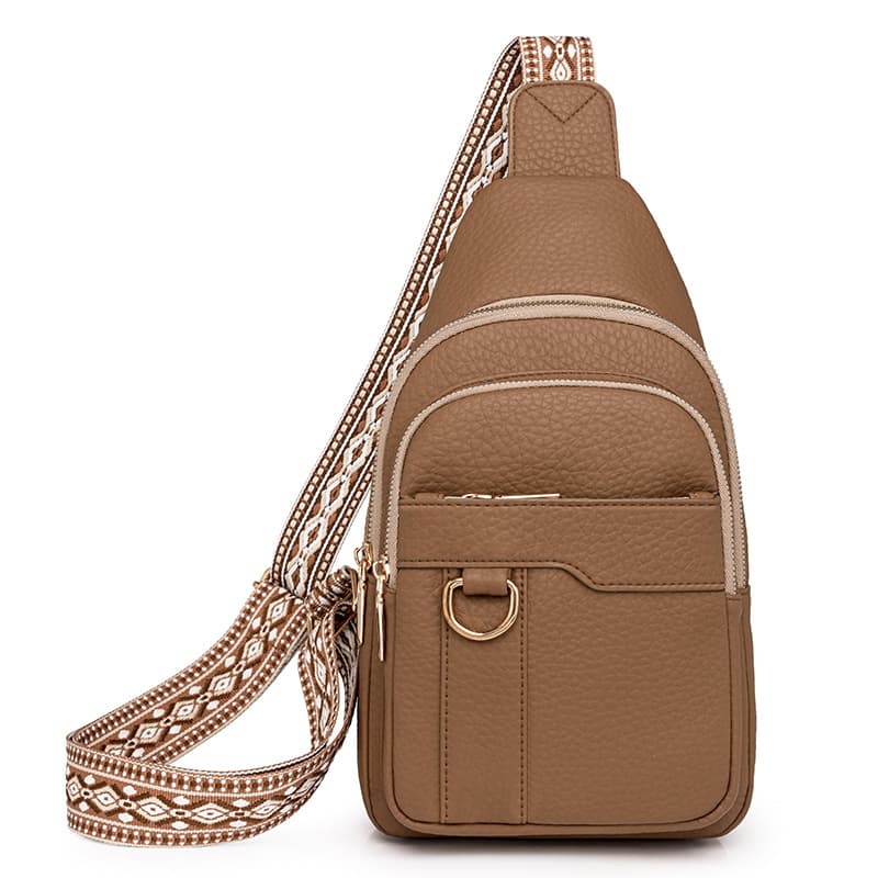 Women's Chest Bag Versatile High-End Casual Crossbody Bag New Fashion Soft PU Large Capacity Shoulder Bag