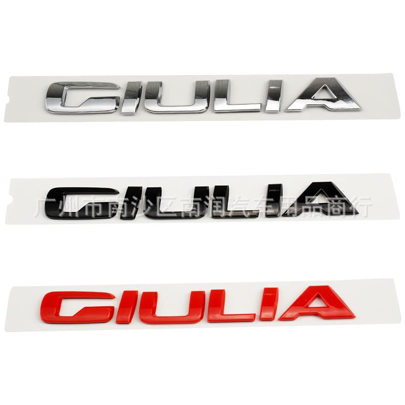 For Alfa Romeo Giulia Stelvio Veloce Ti Emblem Rear Badge Sticker Modification