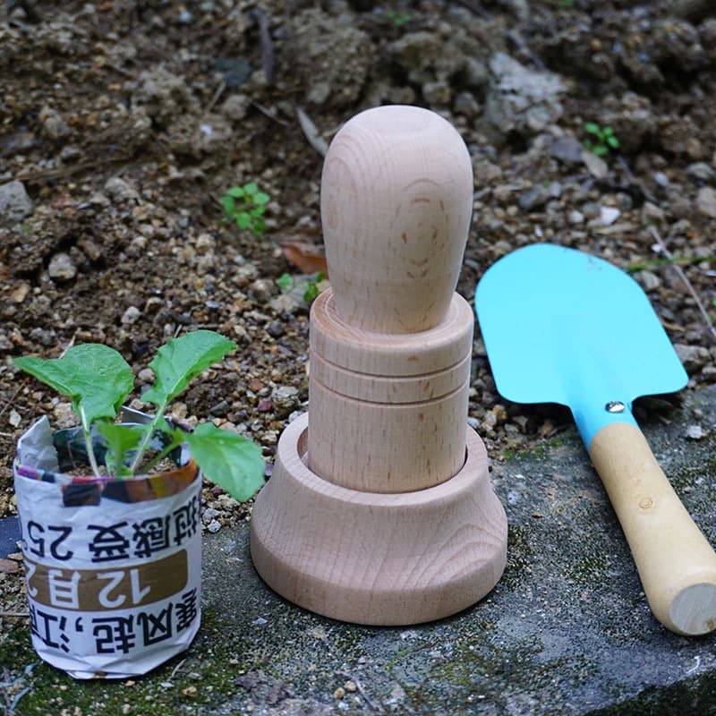 Solid Wood Seedling Paper Flower Pot Maker Tool Garden Planting Flowers Tool DIY Gardening Nursery Flower Pot Creator
