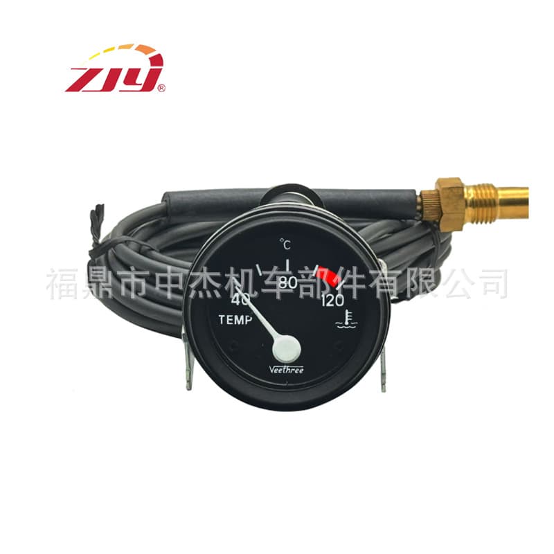 ZJY Zhongjie Instruments Veethree Water Temperature Gauge, Universal 40-120 Degrees Celsius, No. 057634