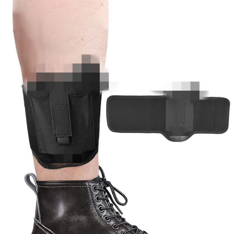 Invisible Outdoor Tactical Leg Wrap Bandage Ankle Leg Cover Gun Holster Unisex Neoprene Solid Color for Outdoor Sports