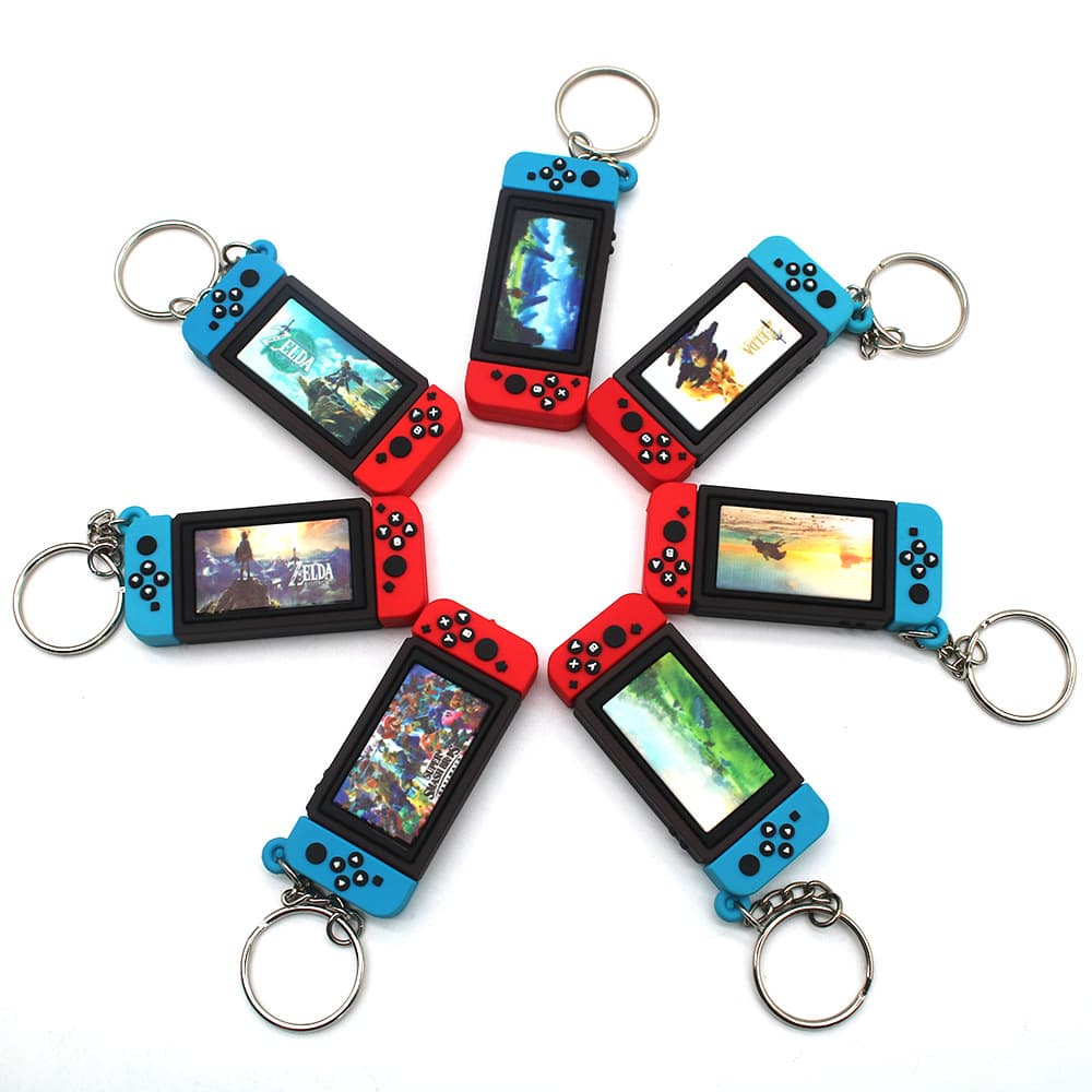Mini Handheld Game Controller Keychain Legend of Zelda Pendant Game Peripheral Mini Game Console