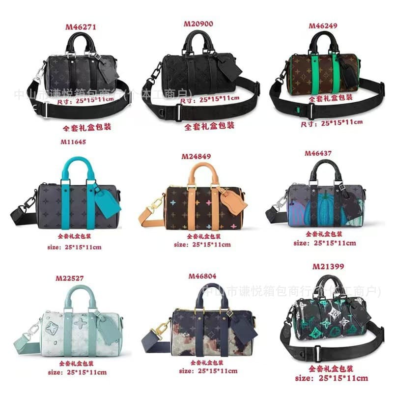 Cross-border Trend L Brand Monogram Women's Shoulder Crossbody Bag Fashion Print Handbag Medium Pillow Shape Bag