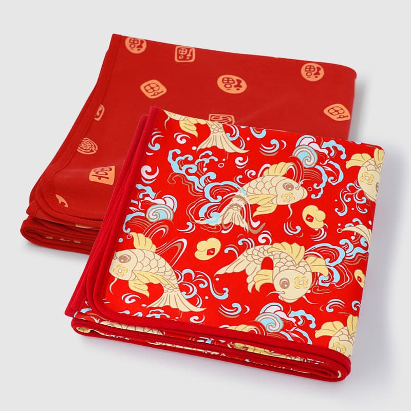 Red Wrap Single Baby Spring Summer Pure Cotton Thin Maternity Room Newborn Swaddle Anti-Startle Blanket