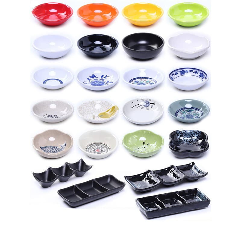 Creative Melamine Plastic Small Dish Restaurant Seasoning Dish Vinegar Dish Sauce Dish Dip Dish Snack Dish Commercial Tableware