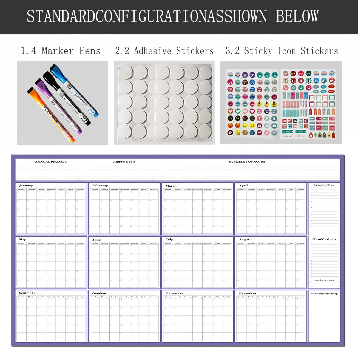 Amazon 2026 Erasable Wall Calendar Desktop Calendar Poster Single Sheet Wall Calendar Undated Worksheet