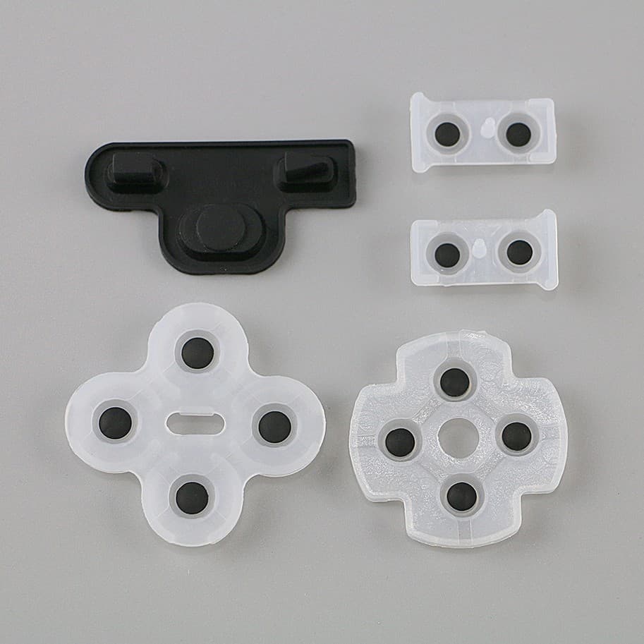 Compatible with PS3 Controller Conductive Rubber, Transparent PS3 Conductive Rubber Pad, PS3 Transparent Button Rubber Pad, Soft Elastic Rubber
