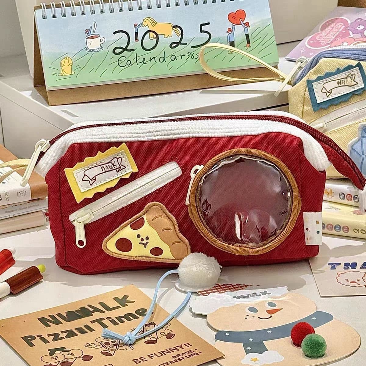 Cute Food-Themed Ita Bag Pencil Case Ins Style for Middle and High School Students High-Capacity Pencil Pouch