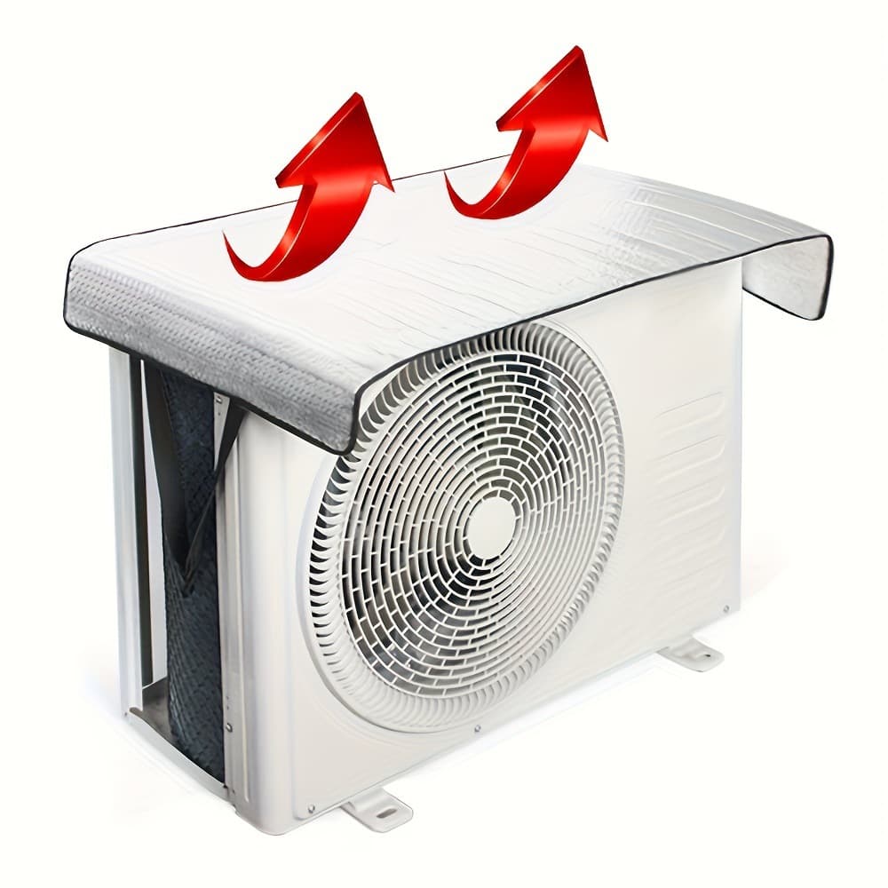Cross-Border Hot Seller Home Air Conditioner Cover, Sun and UV Protection Outdoor Waterproof Aluminum Foil Bubble Wrap Cooling Cover