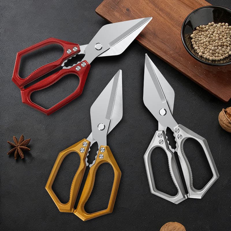 Multifunctional Kitchen Scissors Household Stainless Steel Heavy Duty Scissors for Chicken Duck Goose Bone Cutting Strong Kitchen Food Scissors